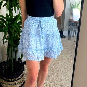 Princess Polly - Blue flowy miniskirt